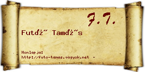 Futó Tamás névjegykártya